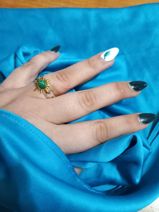 Bague Cleopatre vert