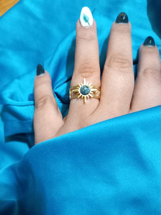 Bague Cleopatre bleue