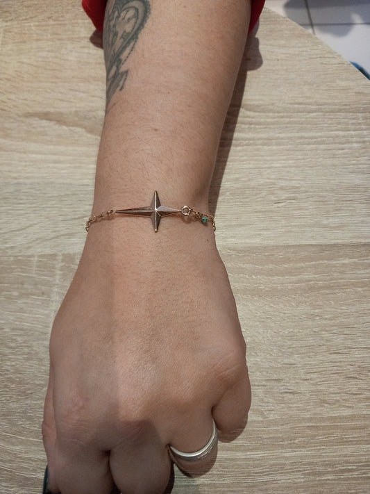 Bracelet étoile vert